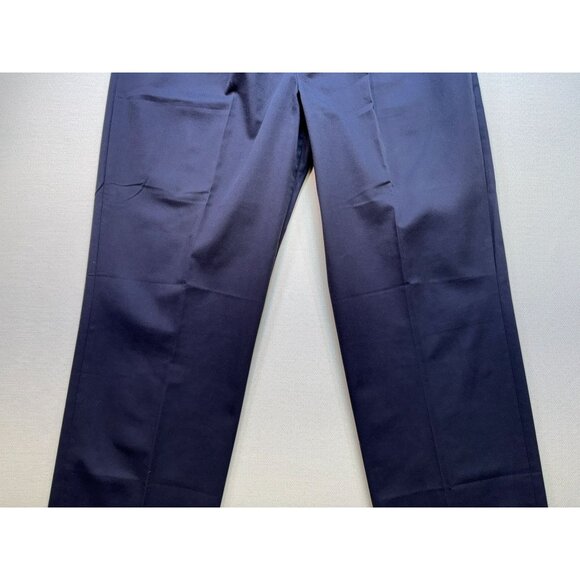 Eddie Bauer Ruston Fit W44 Dress Casual Pants Wrinkle & Stain Resistant Navy - Picture 7 of 8